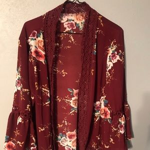Floral cardi